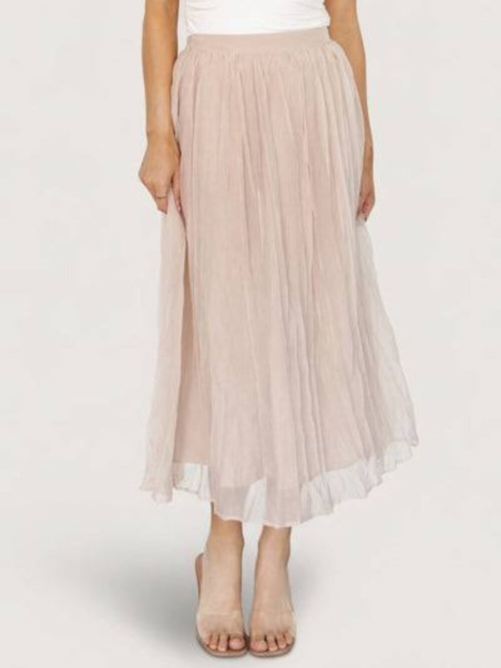 Genuine Say Yes to the Dress Prom Peach Tulle Skirt Size 5/6